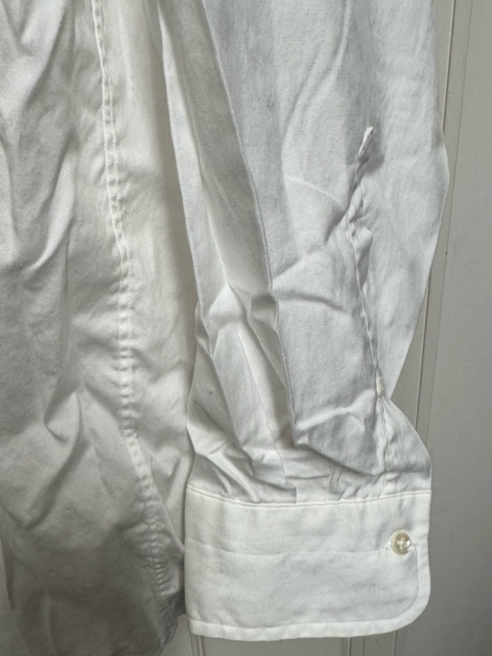 NWOT Preswick & Moore White Long-Sleeve Button-Down Shirt - Picture 4 of 5